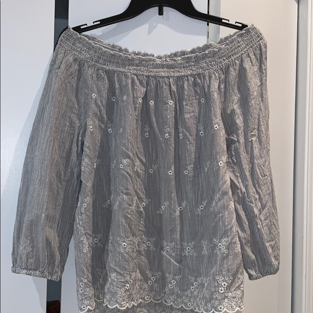 Off the shoulder shirt